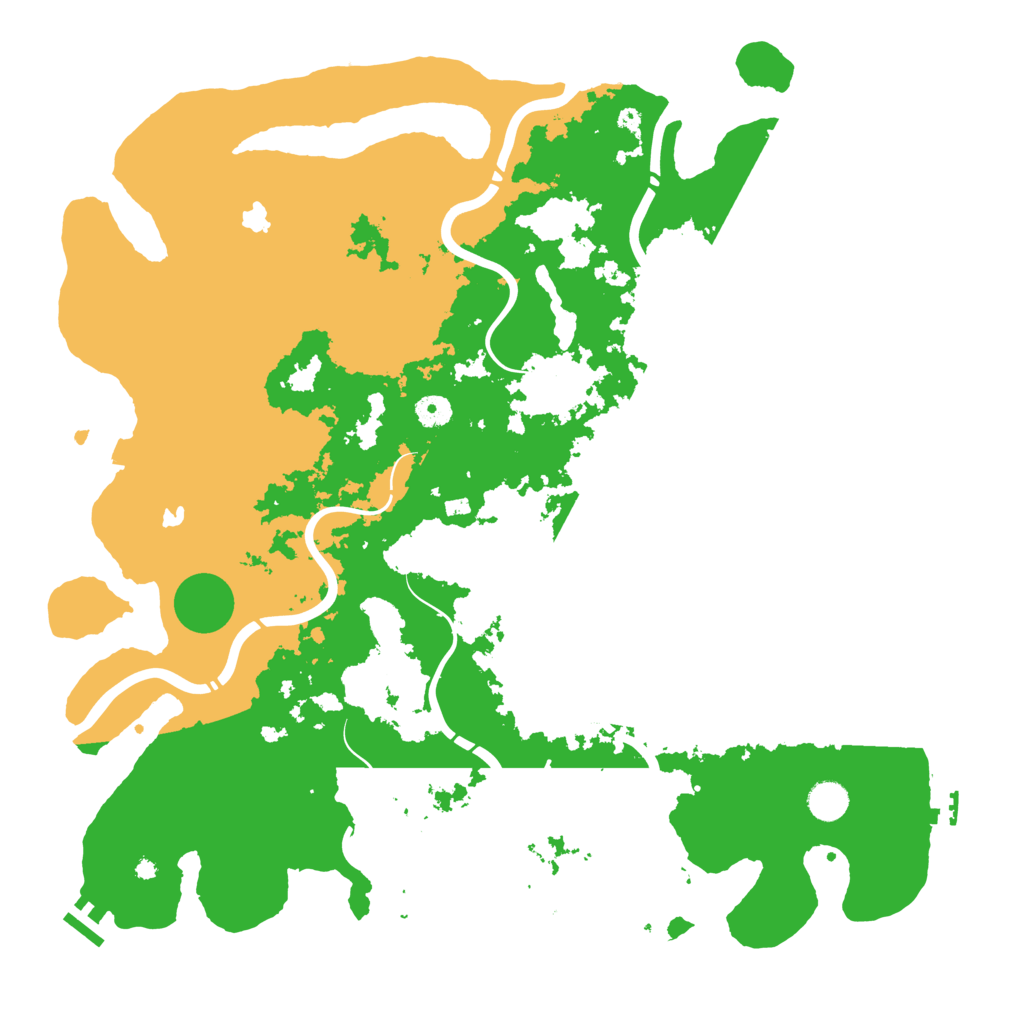 Biome Rust Map: Procedural Map, Size: 4500, Seed: 281945479