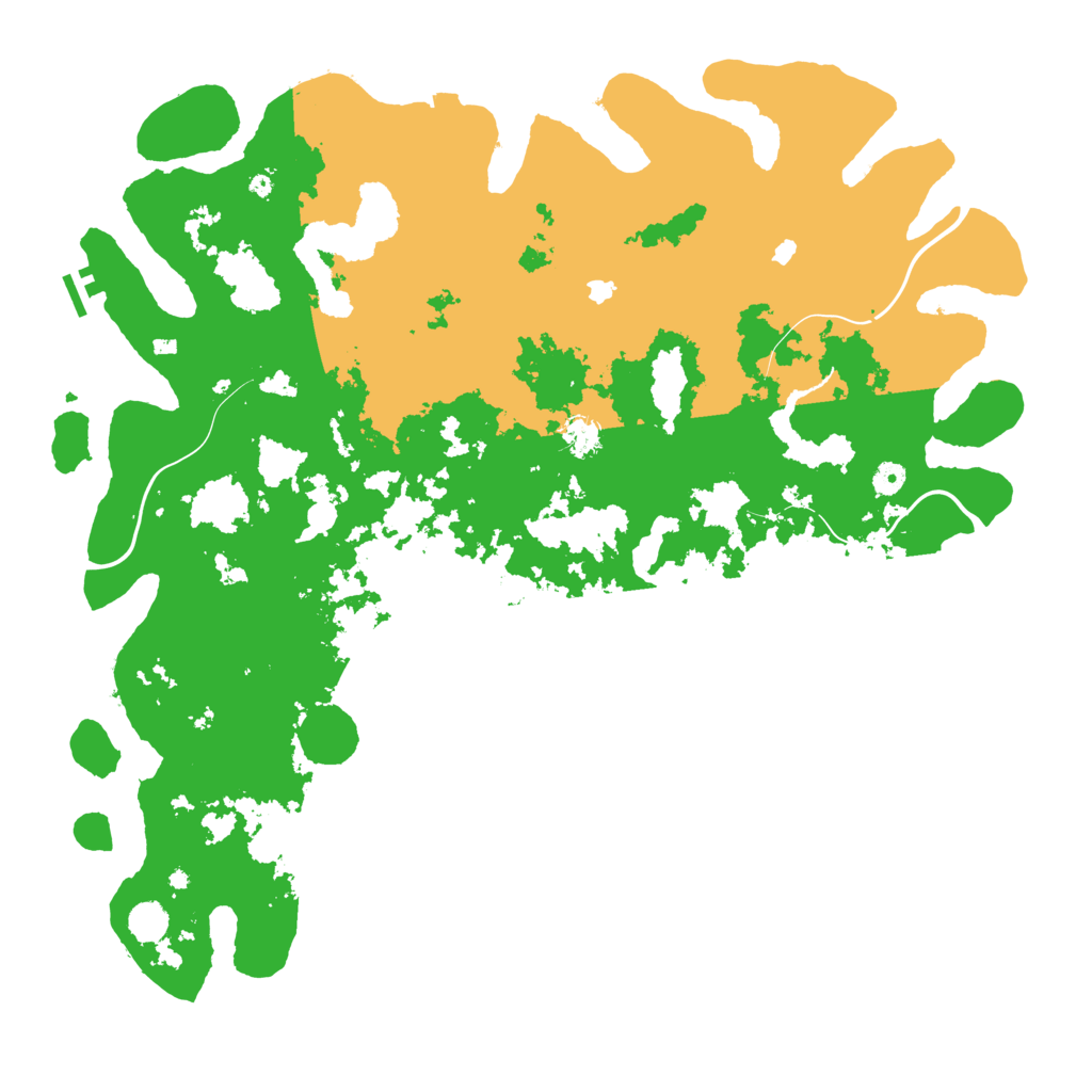 Biome Rust Map: Procedural Map, Size: 5000, Seed: 1032986542