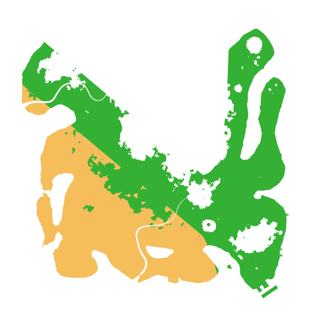 Biome Rust Map: Procedural Map, Size: 3500, Seed: 56598651