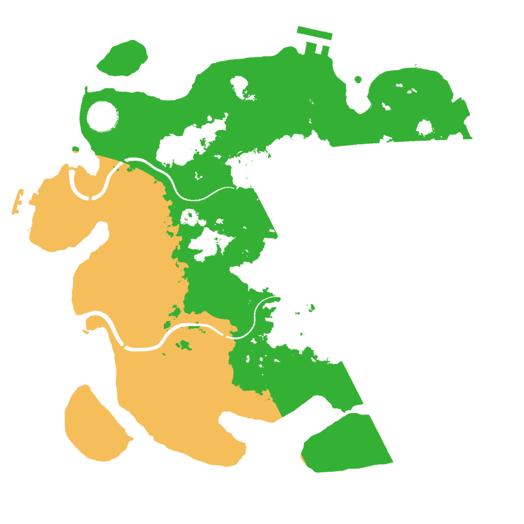 Biome Rust Map: Procedural Map, Size: 3000, Seed: 9523846