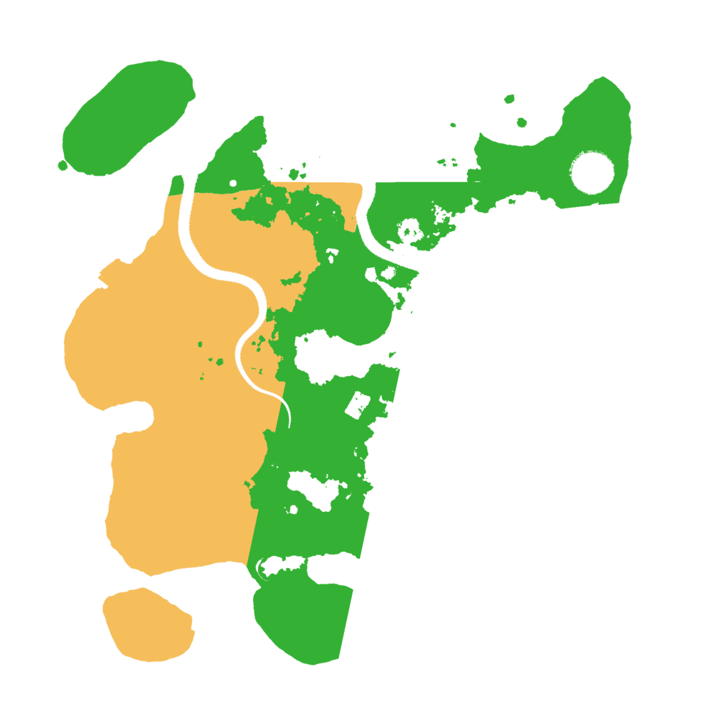 Biome Rust Map: Procedural Map, Size: 3000, Seed: 107590257
