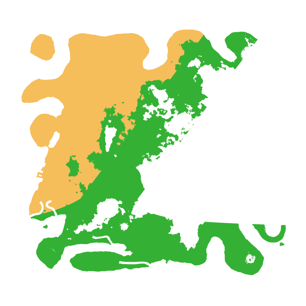 Biome Rust Map: Procedural Map, Size: 3500, Seed: 45687