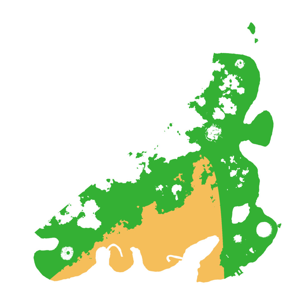 Biome Rust Map: Procedural Map, Size: 3500, Seed: 136479