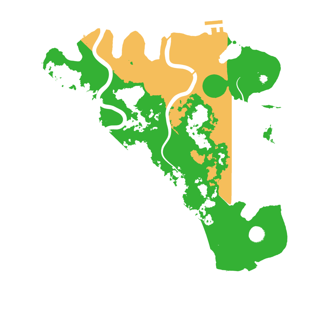 Biome Rust Map: Procedural Map, Size: 3500, Seed: 5236710