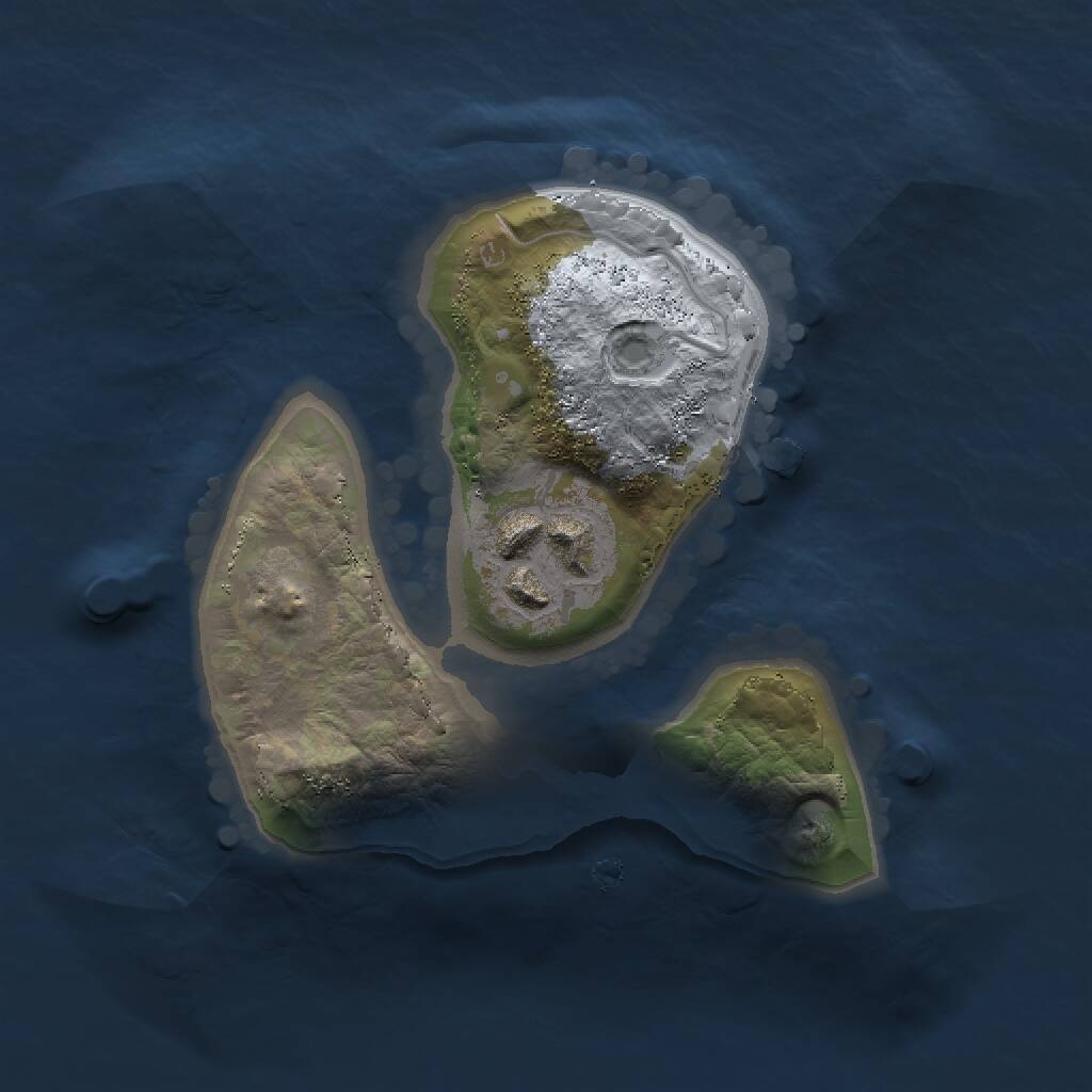 Rust Map: Procedural Map, Size: 1500, Seed: 165193066, 2 Monuments