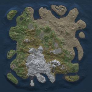 Thumbnail Rust Map: Procedural Map, Size: 3800, Seed: 2377, 16 Monuments