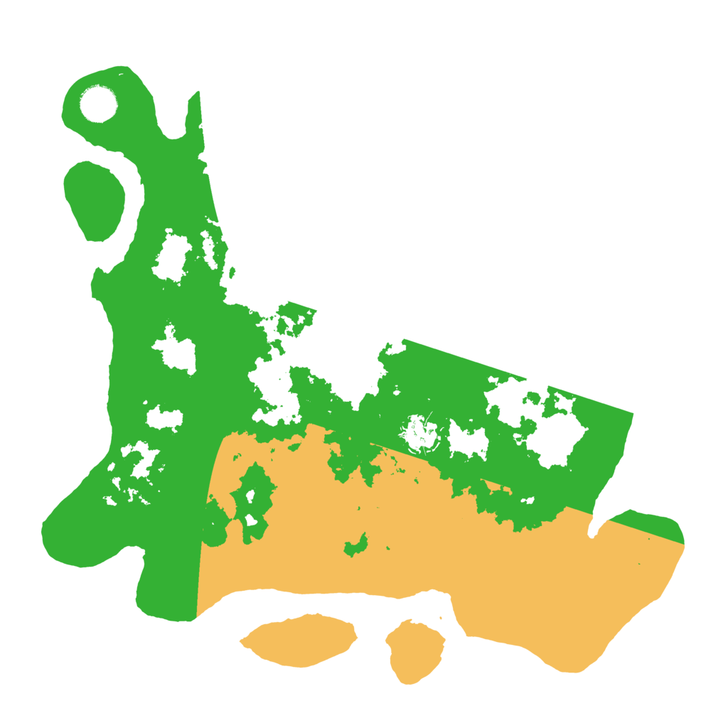 Biome Rust Map: Barren, Size: 3500, Seed: 645512461