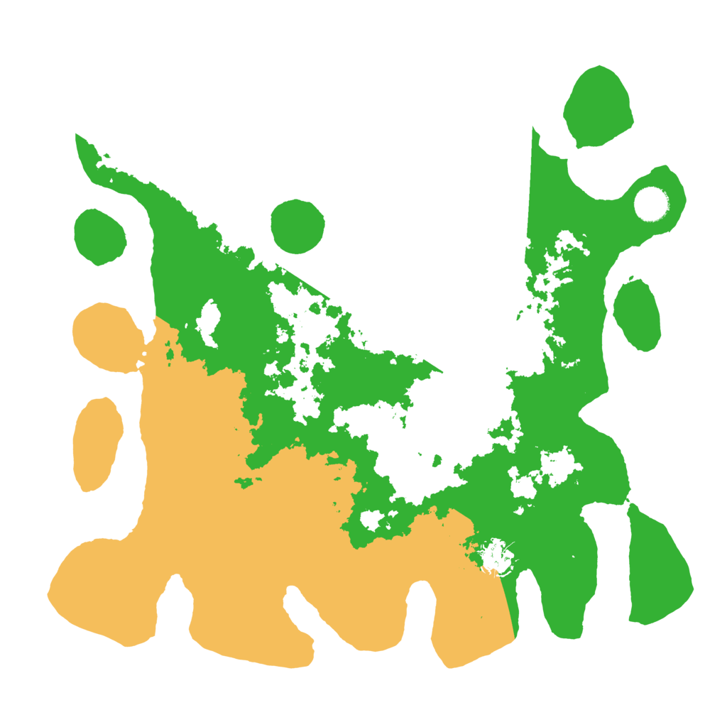 Biome Rust Map: Barren, Size: 3700, Seed: 378967462