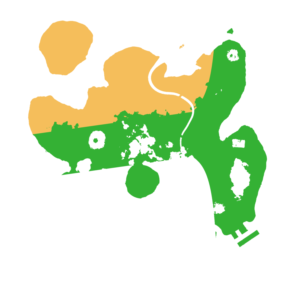 Biome Rust Map: Procedural Map, Size: 2500, Seed: 857023606