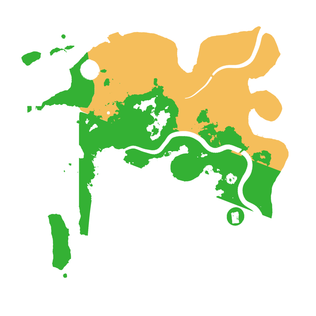 Biome Rust Map: Procedural Map, Size: 3000, Seed: 1443