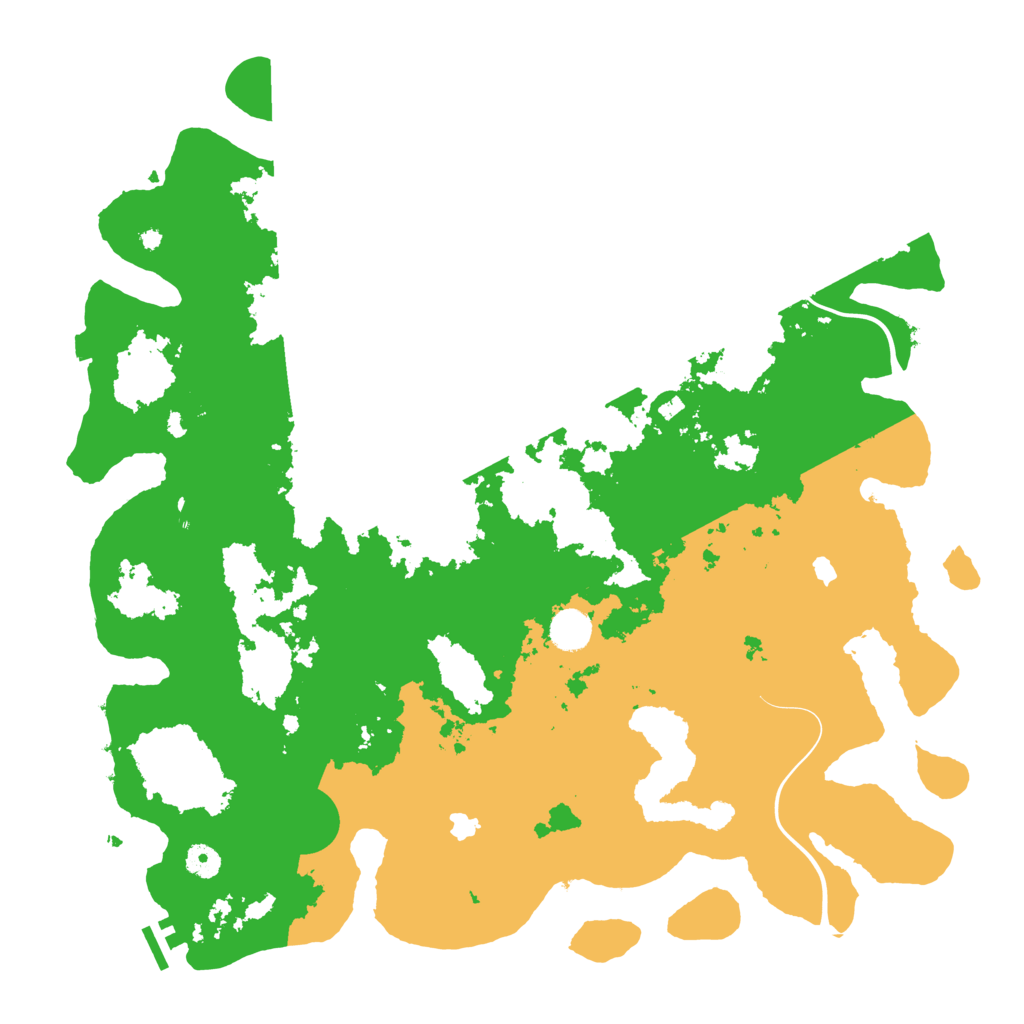 Biome Rust Map: Procedural Map, Size: 4500, Seed: 96548244