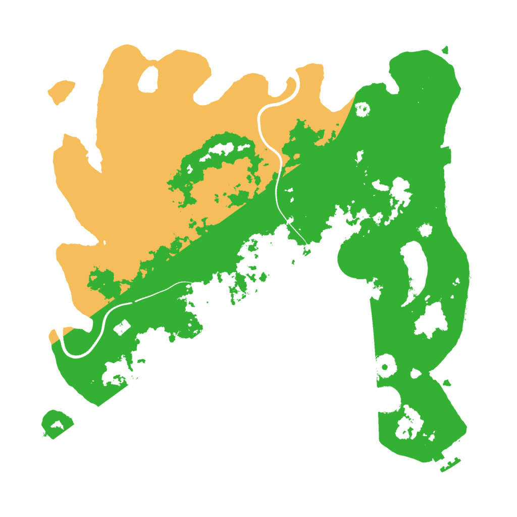 Biome Rust Map: Procedural Map, Size: 3500, Seed: 8741