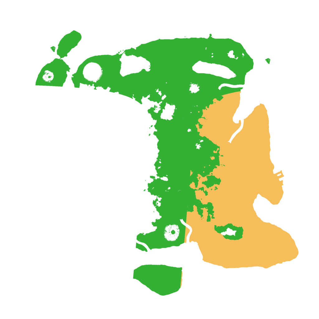 Biome Rust Map: Procedural Map, Size: 3000, Seed: 2574