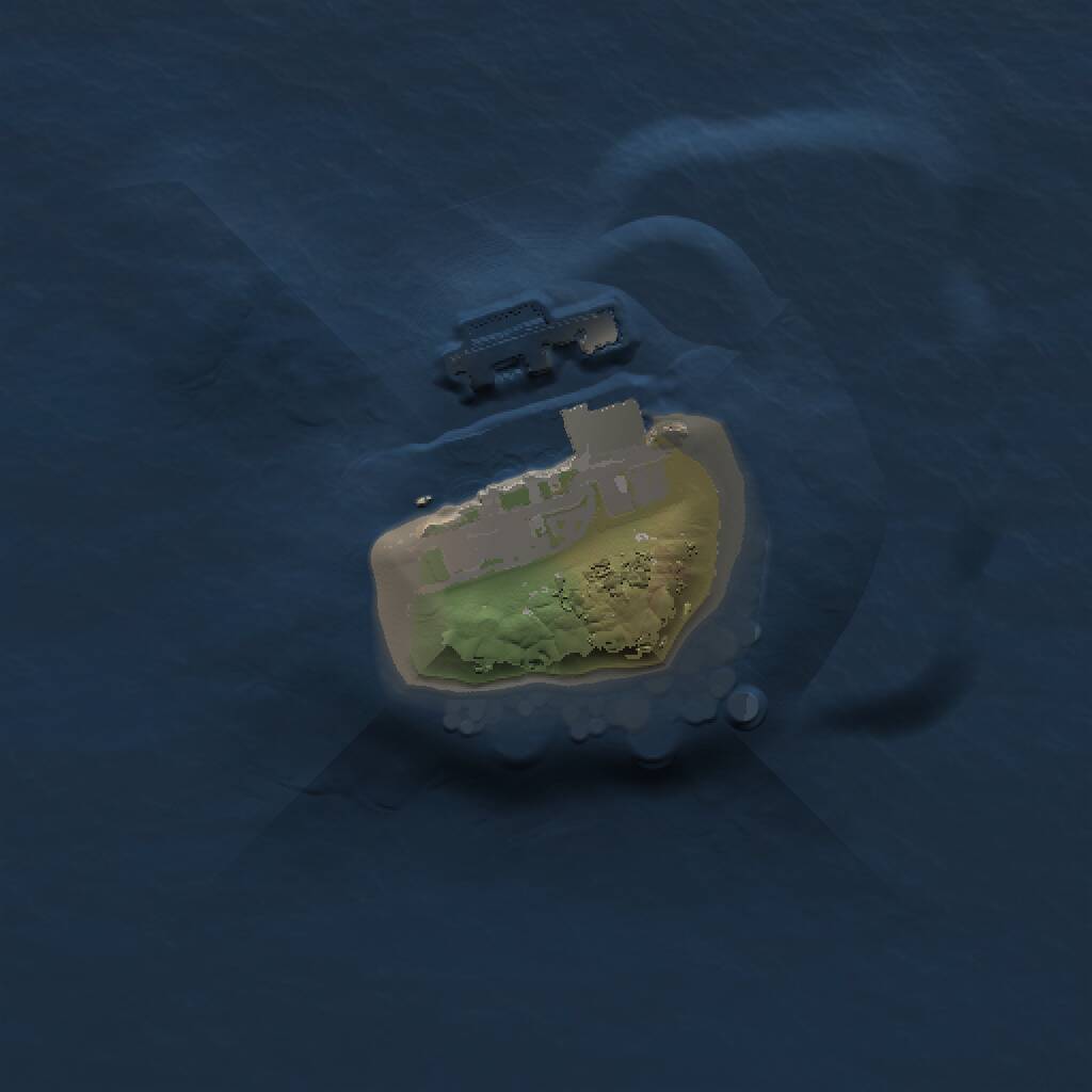 Rust Map: Procedural Map, Size: 1000, Seed: 1048635155, 2 Monuments