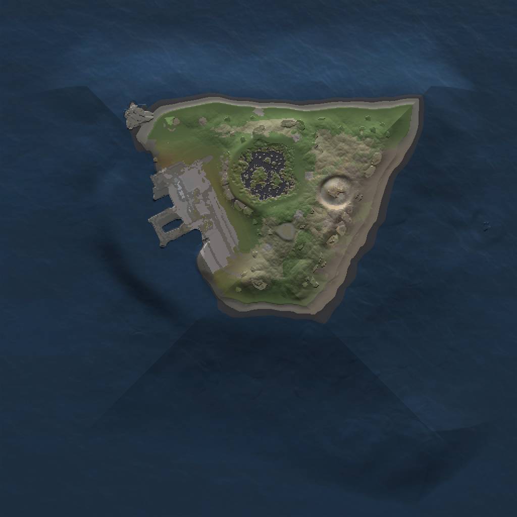 Rust Map: Procedural Map, Size: 1000, Seed: 1072970752, 4 Monuments