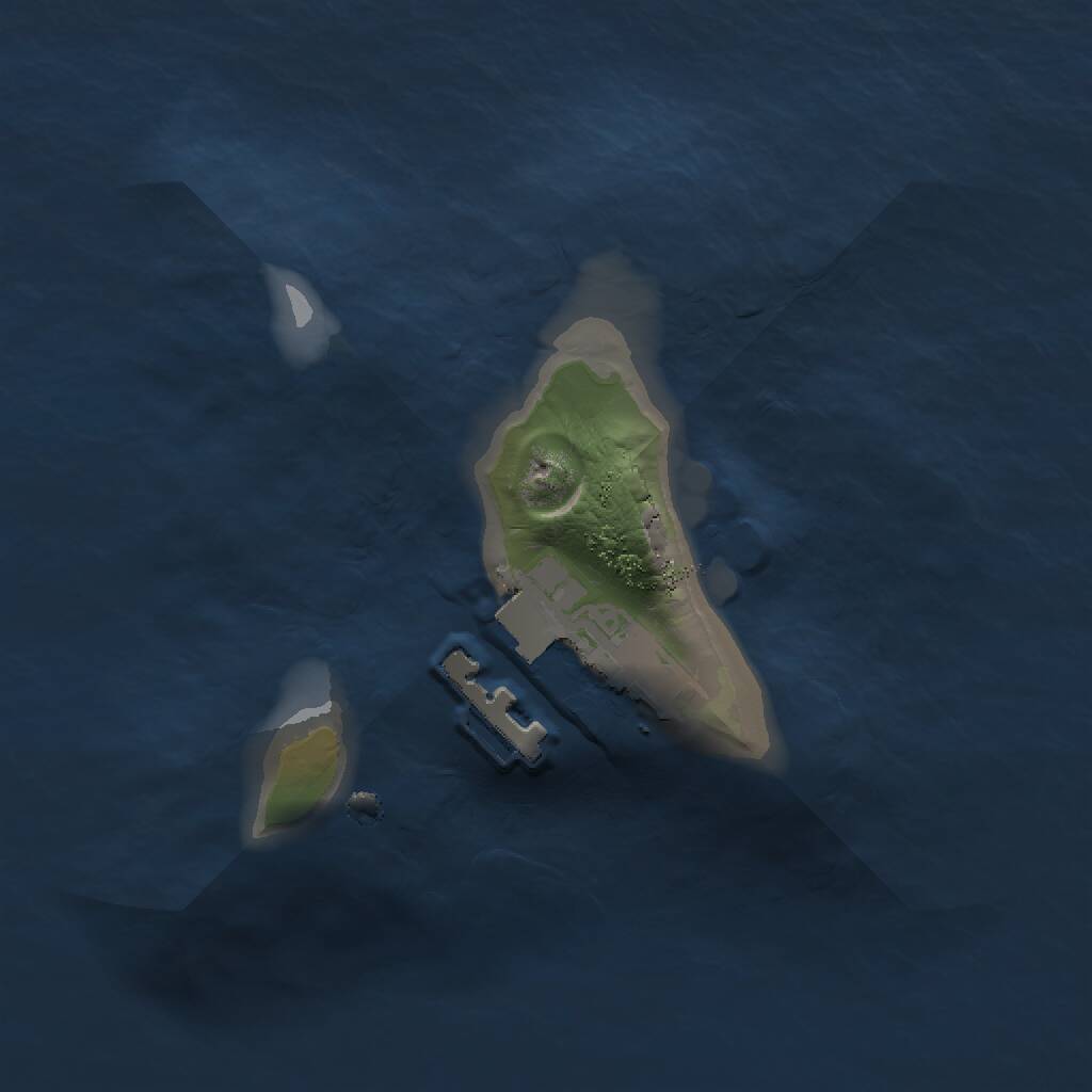 Rust Map: Procedural Map, Size: 1250, Seed: 1954141043, 2 Monuments