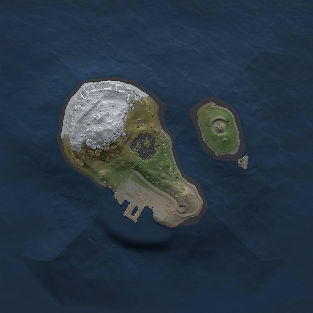 Rust Map: Procedural Map, Size: 1250, Seed: 1101626401, 4 Monuments