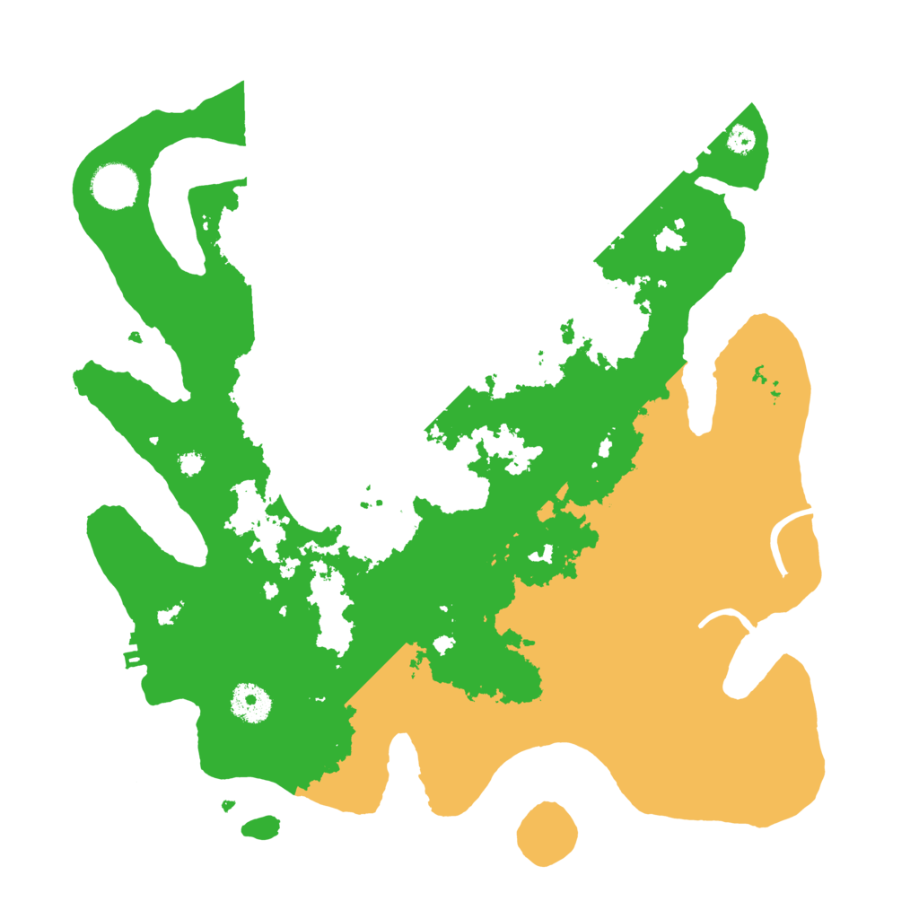 Biome Rust Map: Procedural Map, Size: 3500, Seed: 378454572