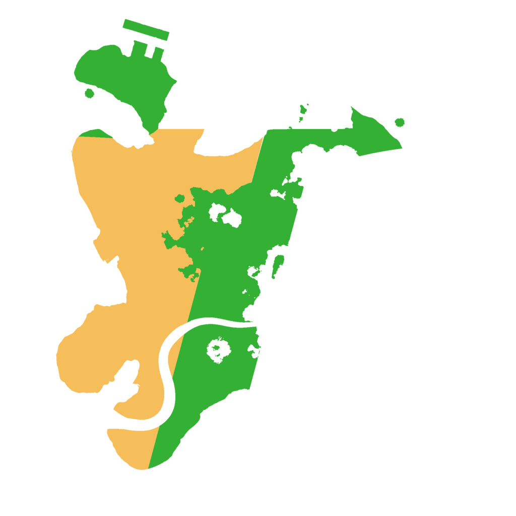 Biome Rust Map: Procedural Map, Size: 2250, Seed: 14