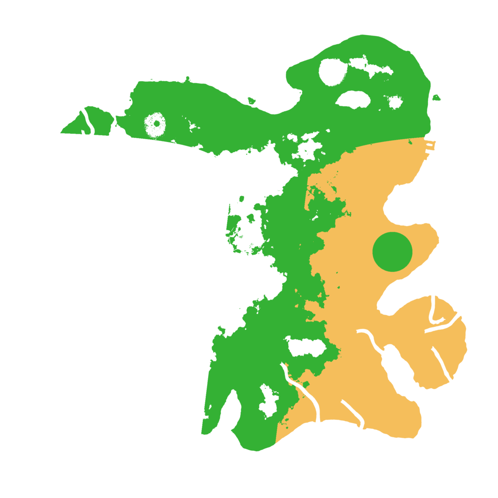 Biome Rust Map: Procedural Map, Size: 3300, Seed: 564447321