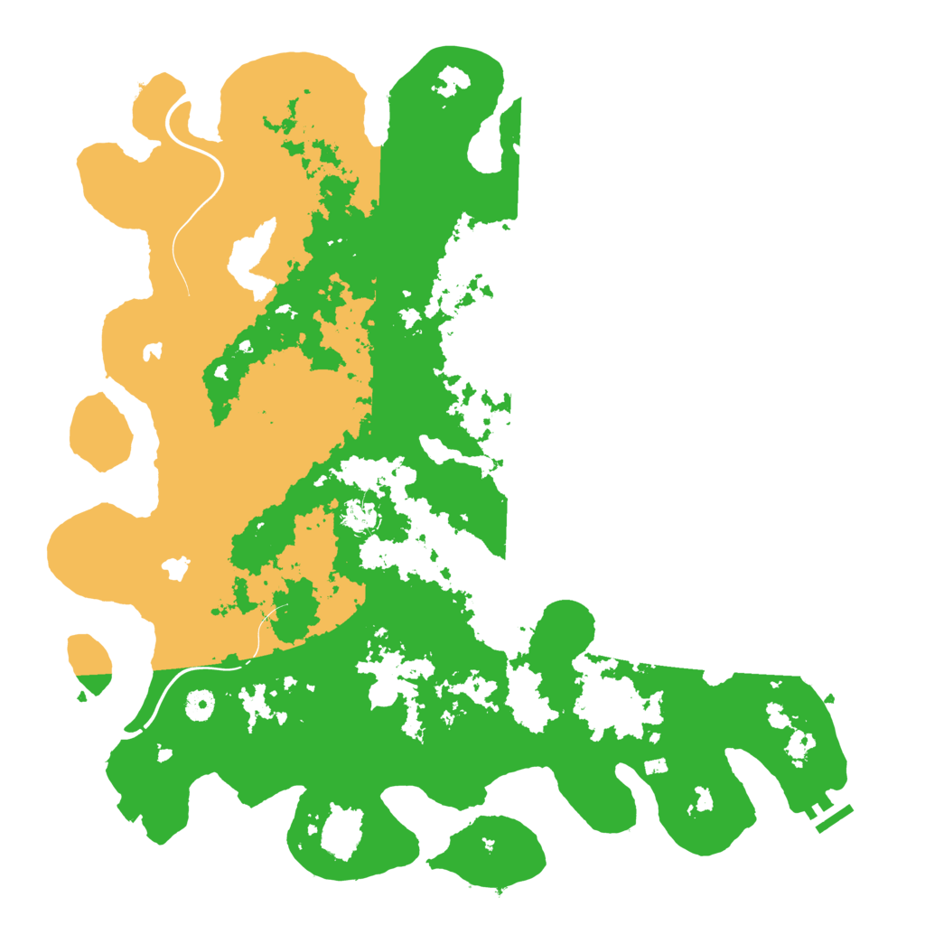 Biome Rust Map: Procedural Map, Size: 4500, Seed: 98130376