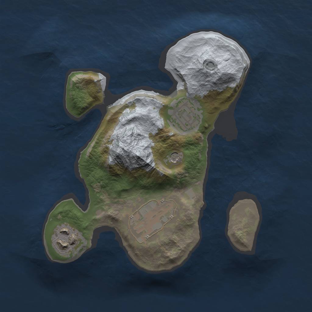 Rust Map: Barren, Size: 2028, Seed: 1, 6 Monuments