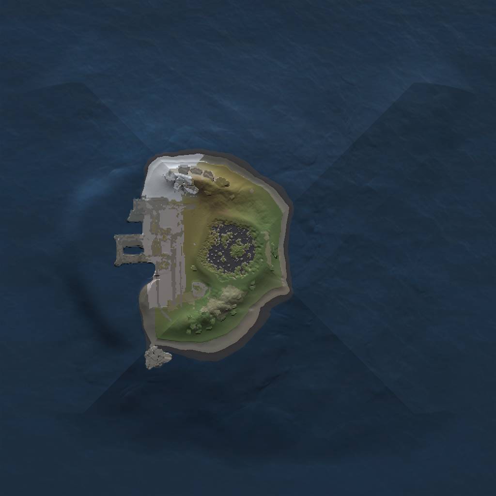 Rust Map: Procedural Map, Size: 1000, Seed: 341051355, 4 Monuments