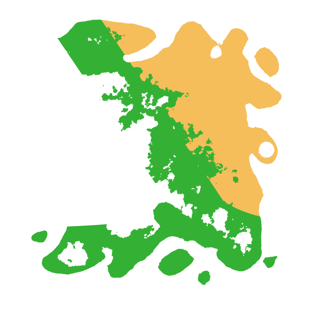 Biome Rust Map: Barren, Size: 3500, Seed: 344444980