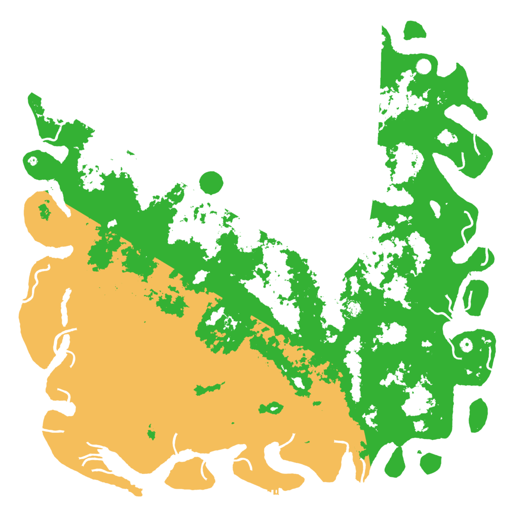 Biome Rust Map: Procedural Map, Size: 6000, Seed: 59960906