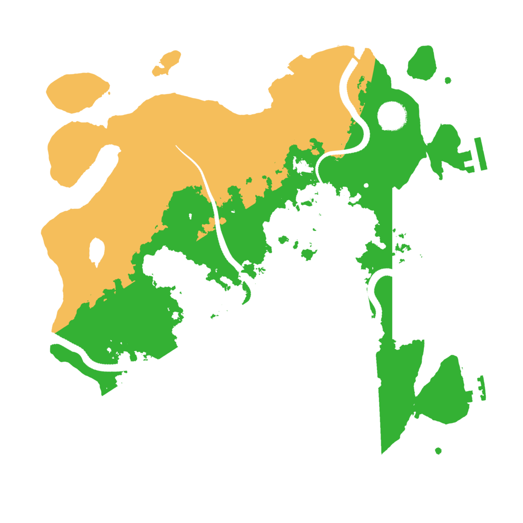 Biome Rust Map: Procedural Map, Size: 3200, Seed: 3938234