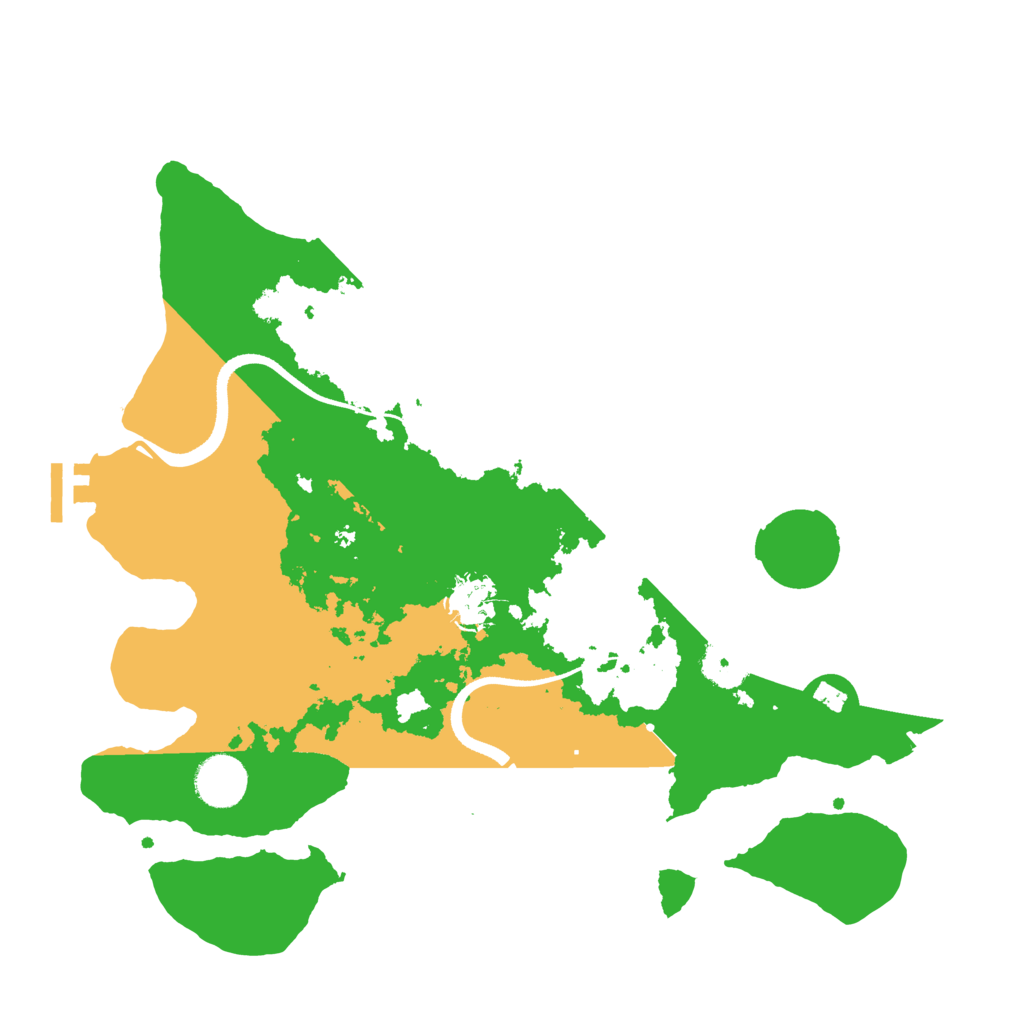 Biome Rust Map: Procedural Map, Size: 3500, Seed: 162546175