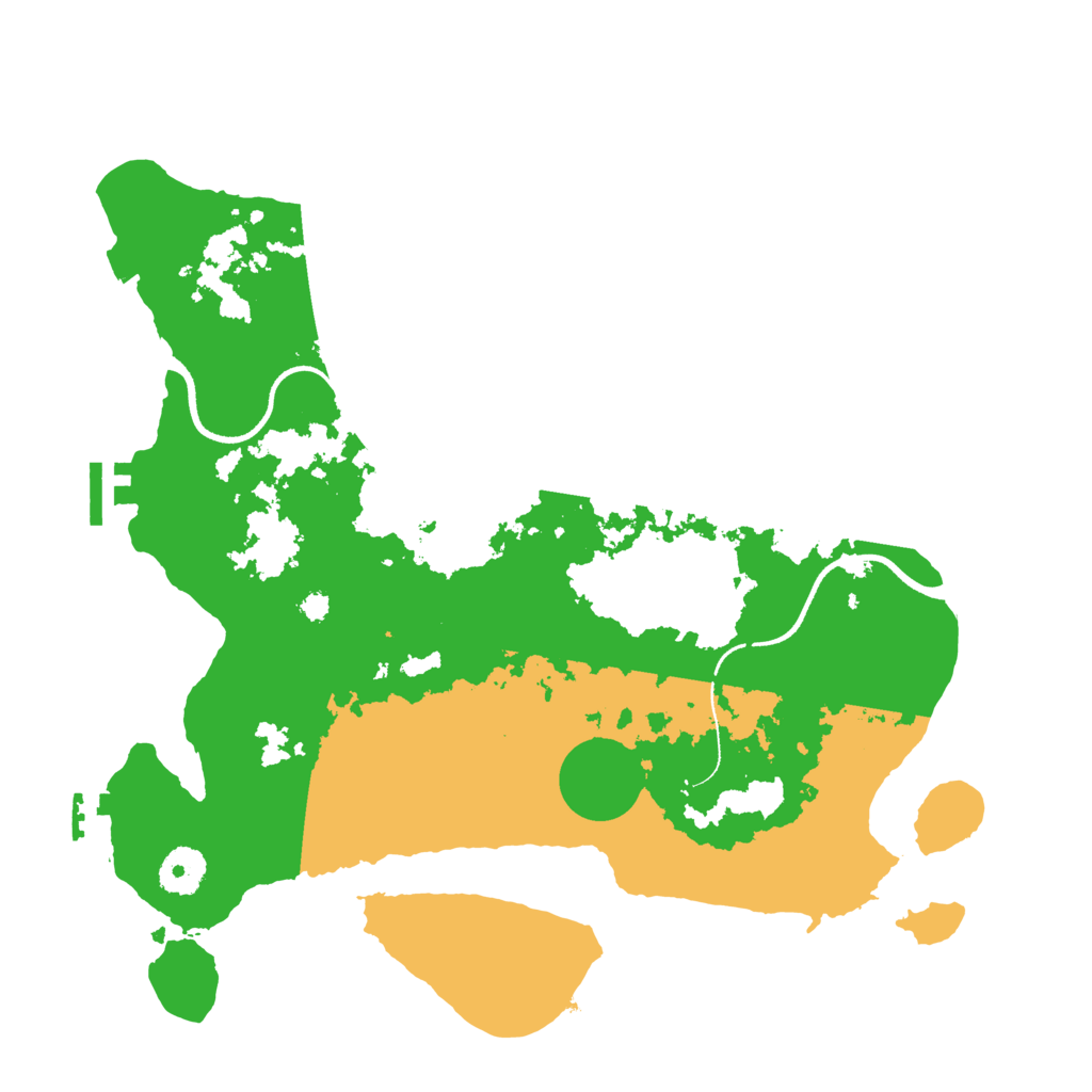 Biome Rust Map: Procedural Map, Size: 3500, Seed: 485282582