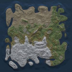 Thumbnail Rust Map: Procedural Map, Size: 4750, Seed: 885166043, 18 Monuments