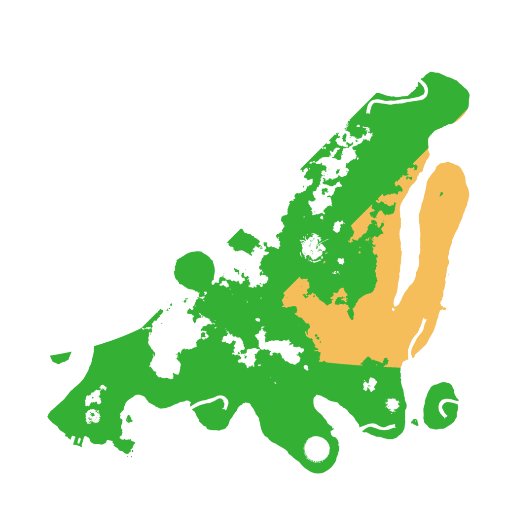 Biome Rust Map: Procedural Map, Size: 3500, Seed: 415981539