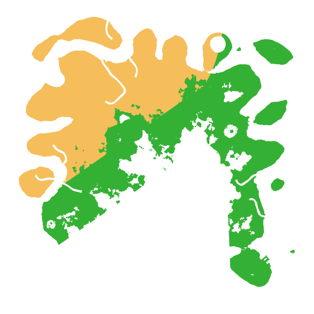 Biome Rust Map: Procedural Map, Size: 3600, Seed: 12803