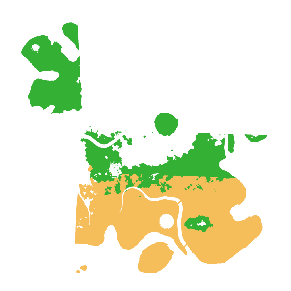 Biome Rust Map: Procedural Map, Size: 3500, Seed: 434525058