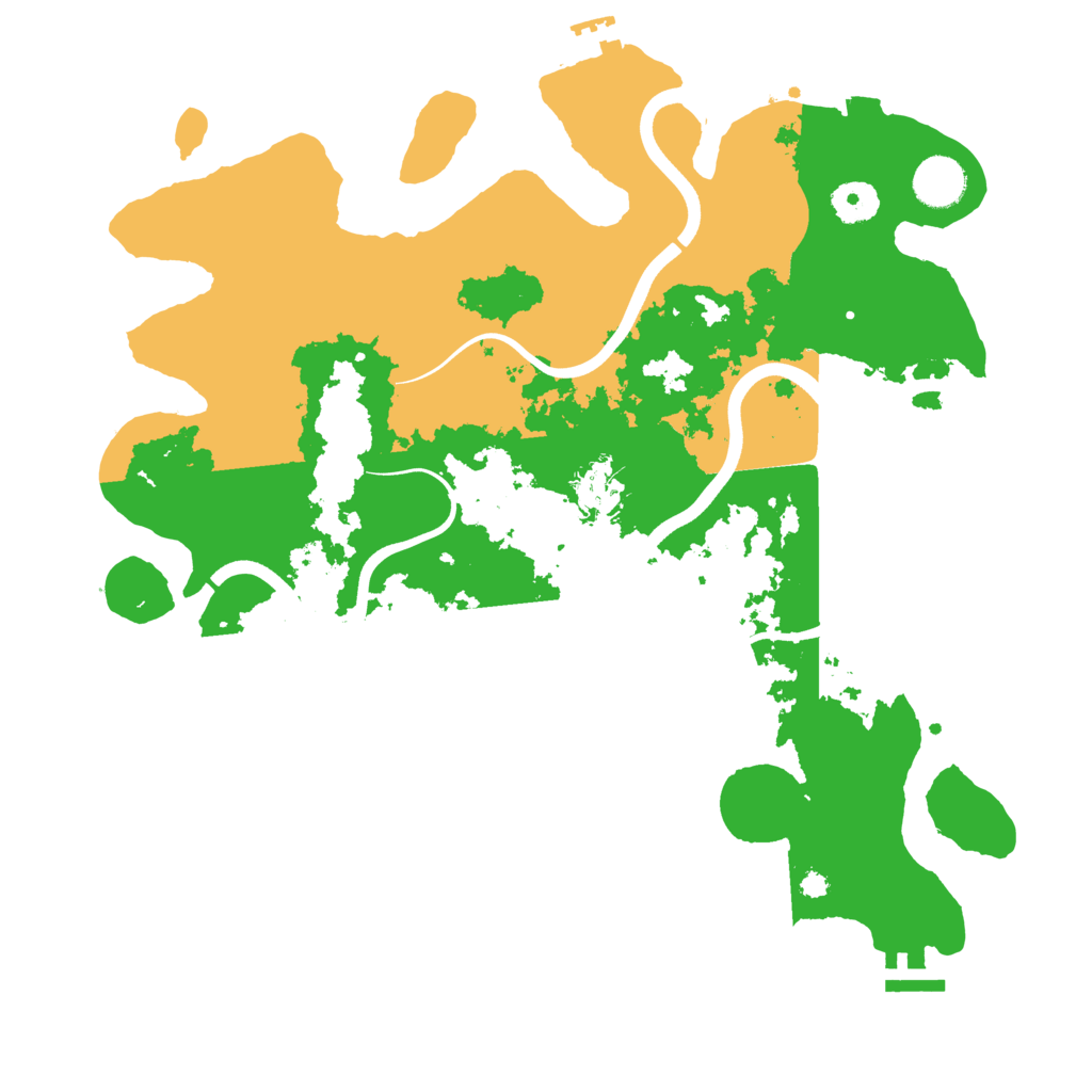 Biome Rust Map: Procedural Map, Size: 3700, Seed: 828775180