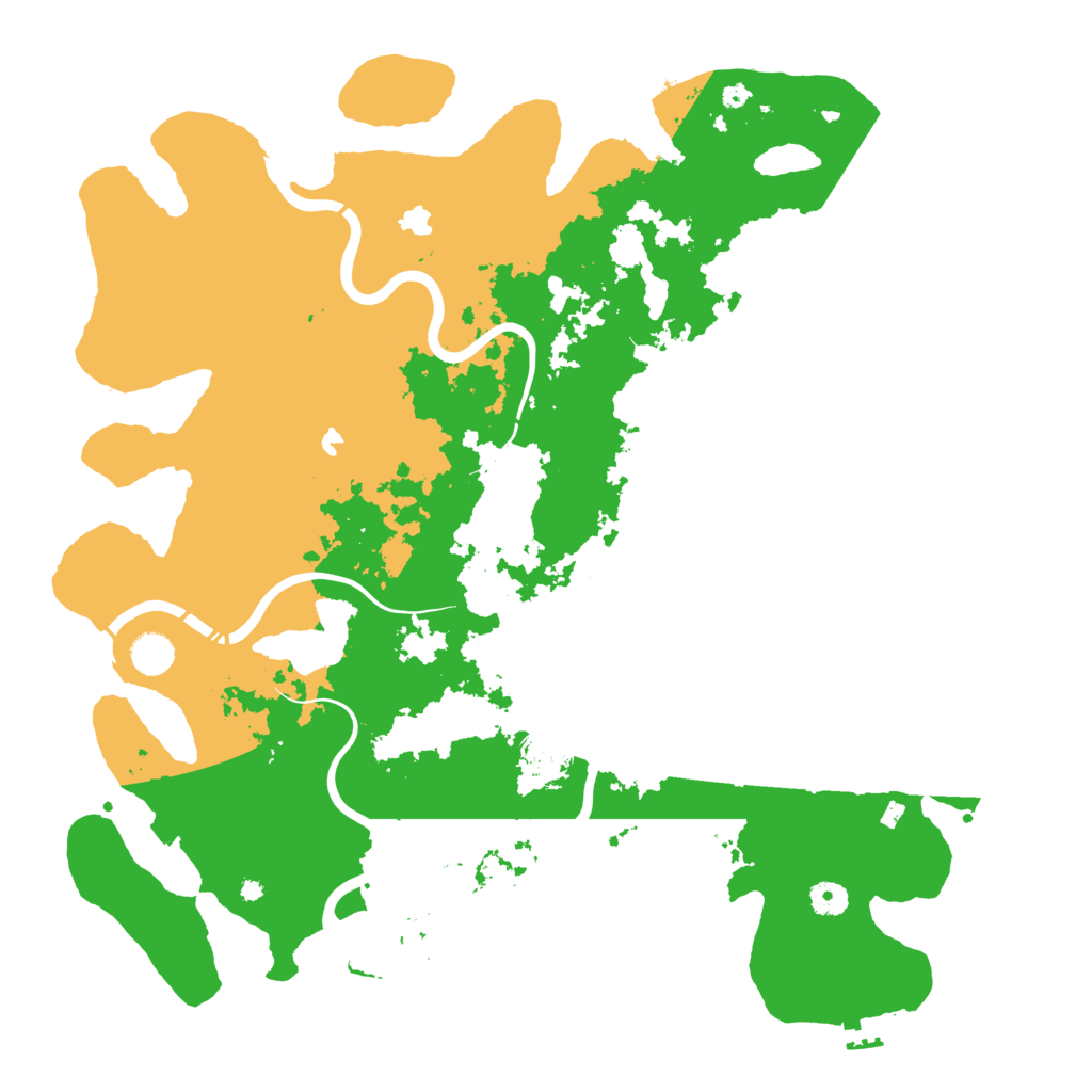 Biome Rust Map: Procedural Map, Size: 4500, Seed: 332354695