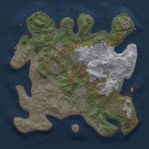 Thumbnail Rust Map: Procedural Map, Size: 3700, Seed: 59627089, 17 Monuments