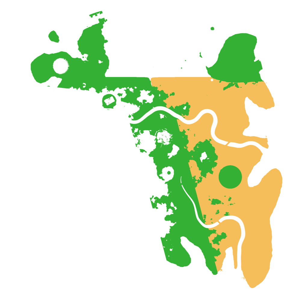 Biome Rust Map: Procedural Map, Size: 3500, Seed: 8625697