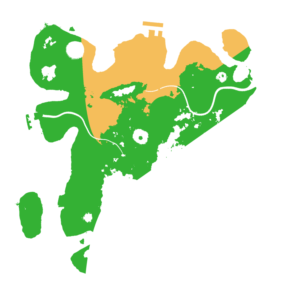 Biome Rust Map: Procedural Map, Size: 3000, Seed: 401678213