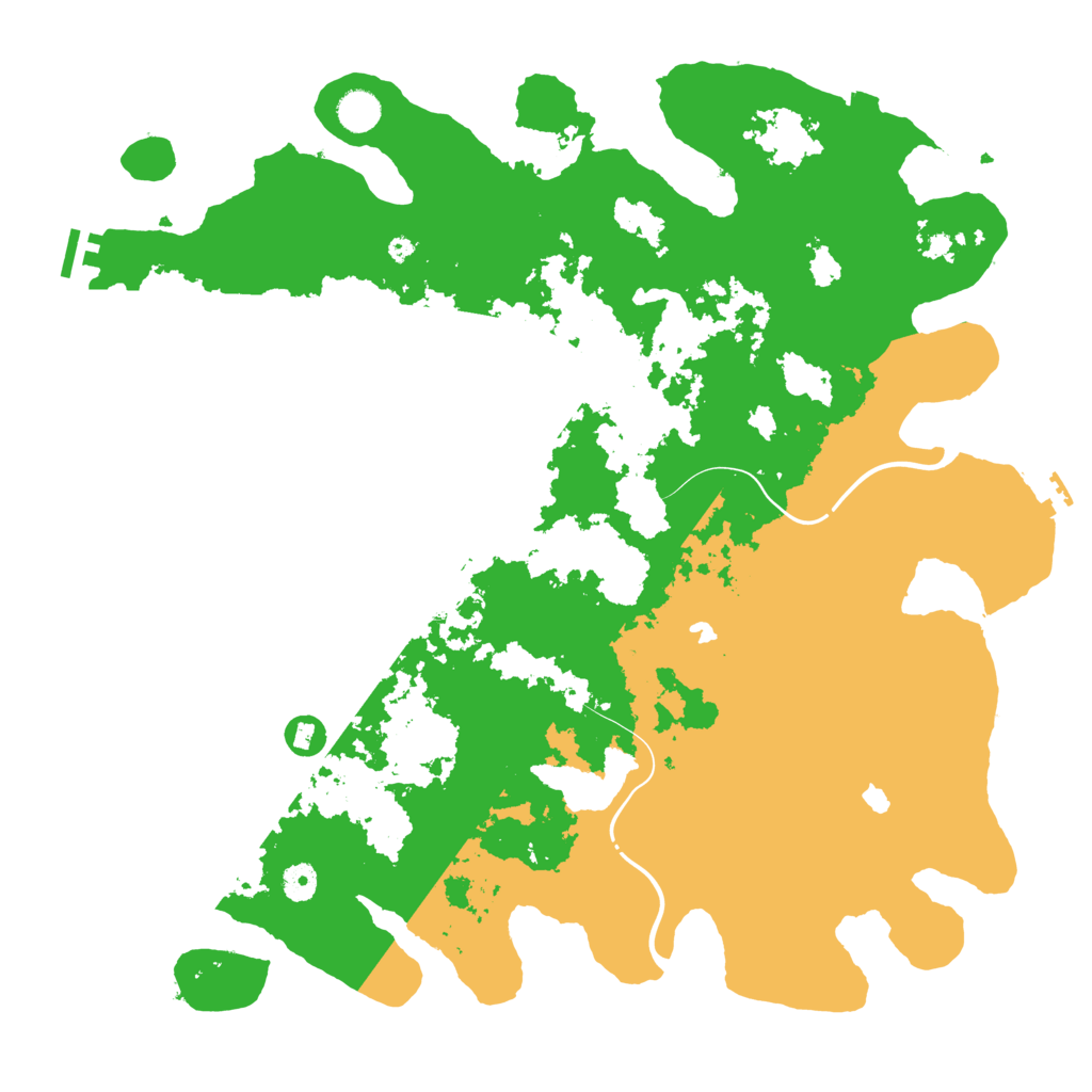 Biome Rust Map: Procedural Map, Size: 4500, Seed: 2128115172