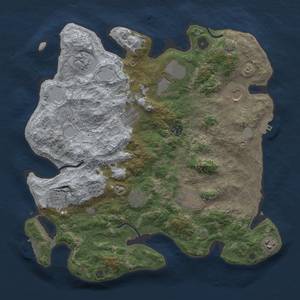 Thumbnail Rust Map: Procedural Map, Size: 3900, Seed: 91644212, 18 Monuments