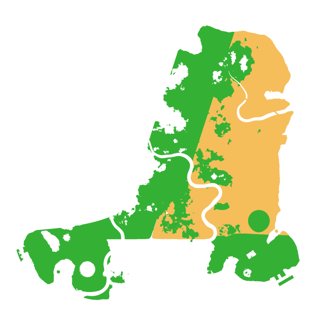 Biome Rust Map: Procedural Map, Size: 3900, Seed: 91644212