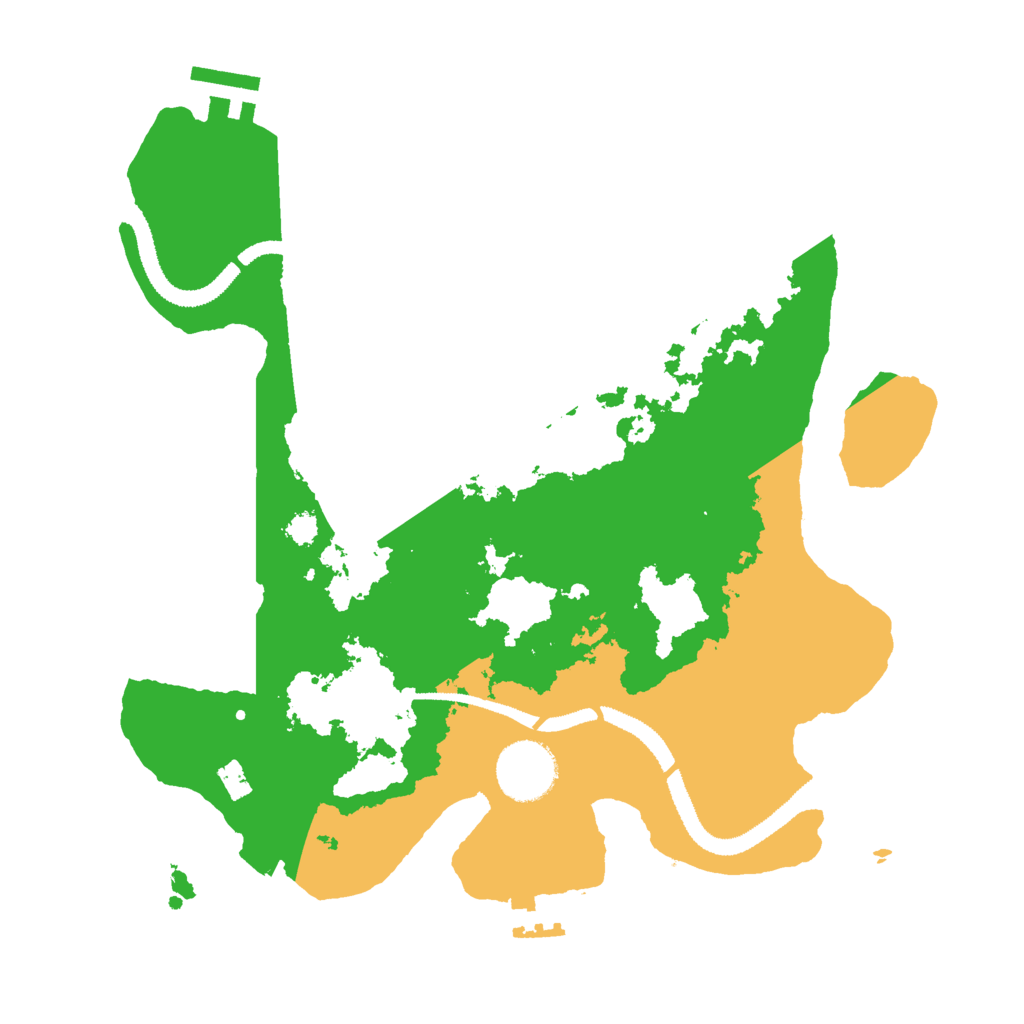 Biome Rust Map: Procedural Map, Size: 3000, Seed: 694629233