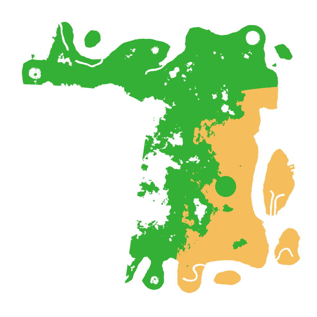 Biome Rust Map: Procedural Map, Size: 4000, Seed: 91415