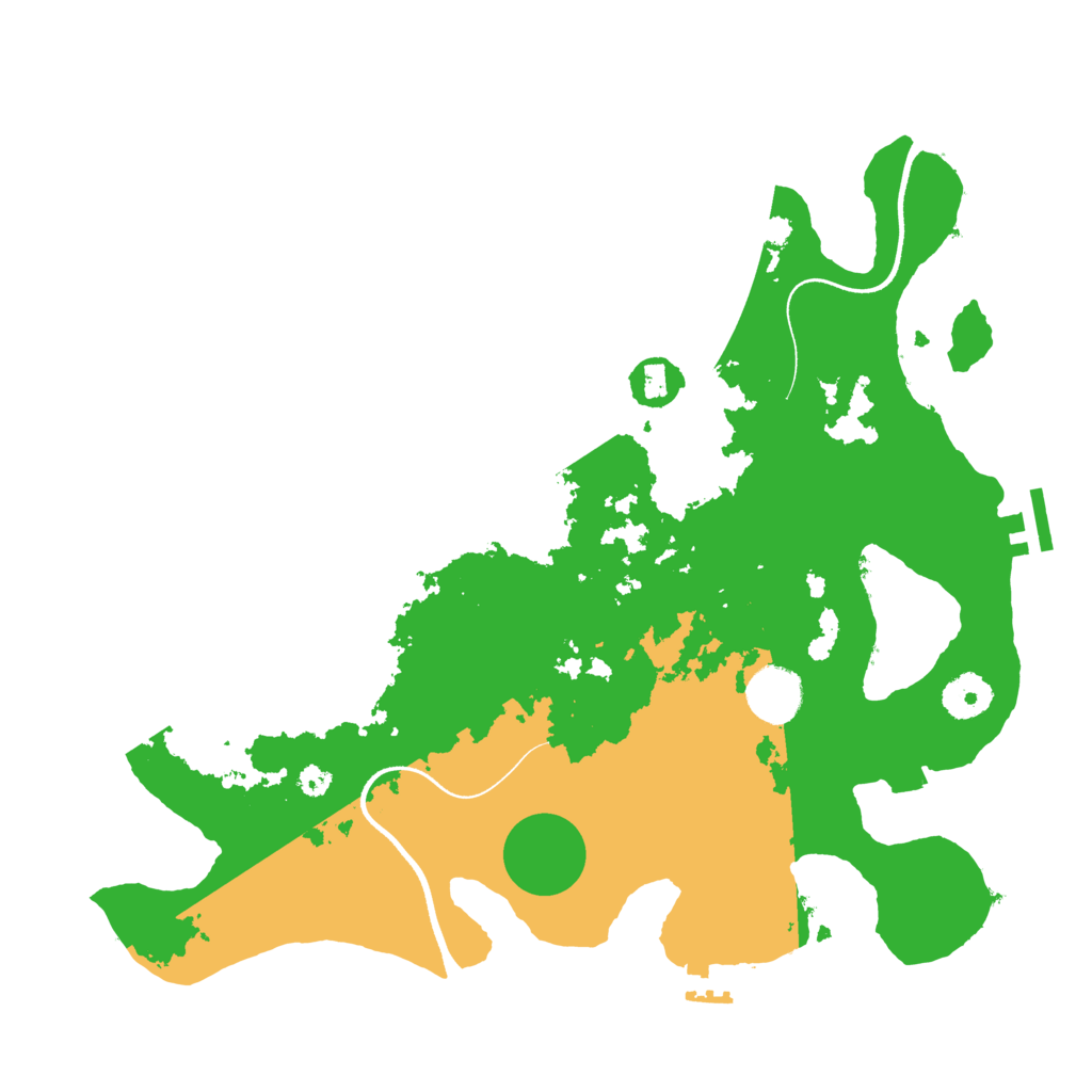 Biome Rust Map: Procedural Map, Size: 3500, Seed: 936511246