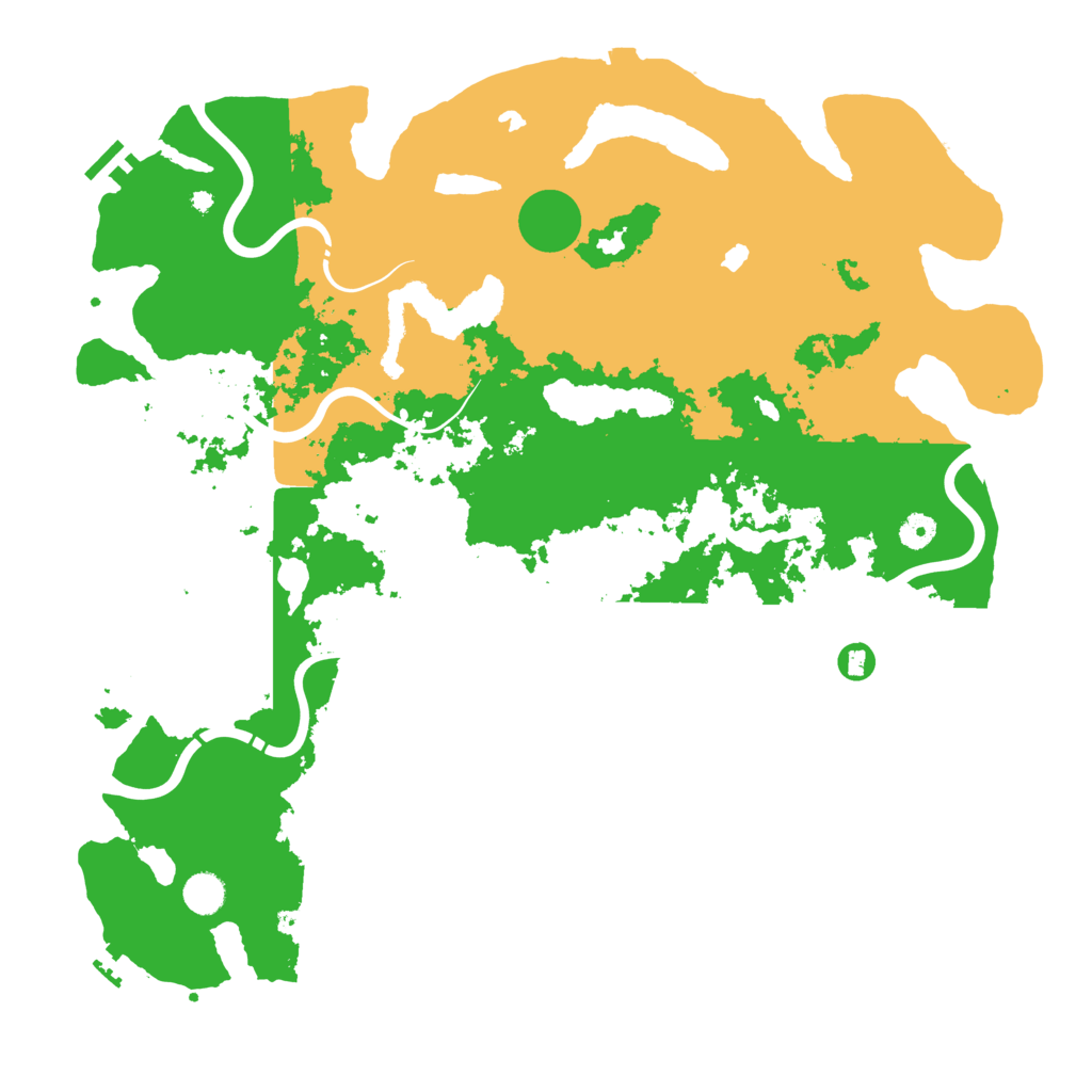 Biome Rust Map: Procedural Map, Size: 4600, Seed: 814863