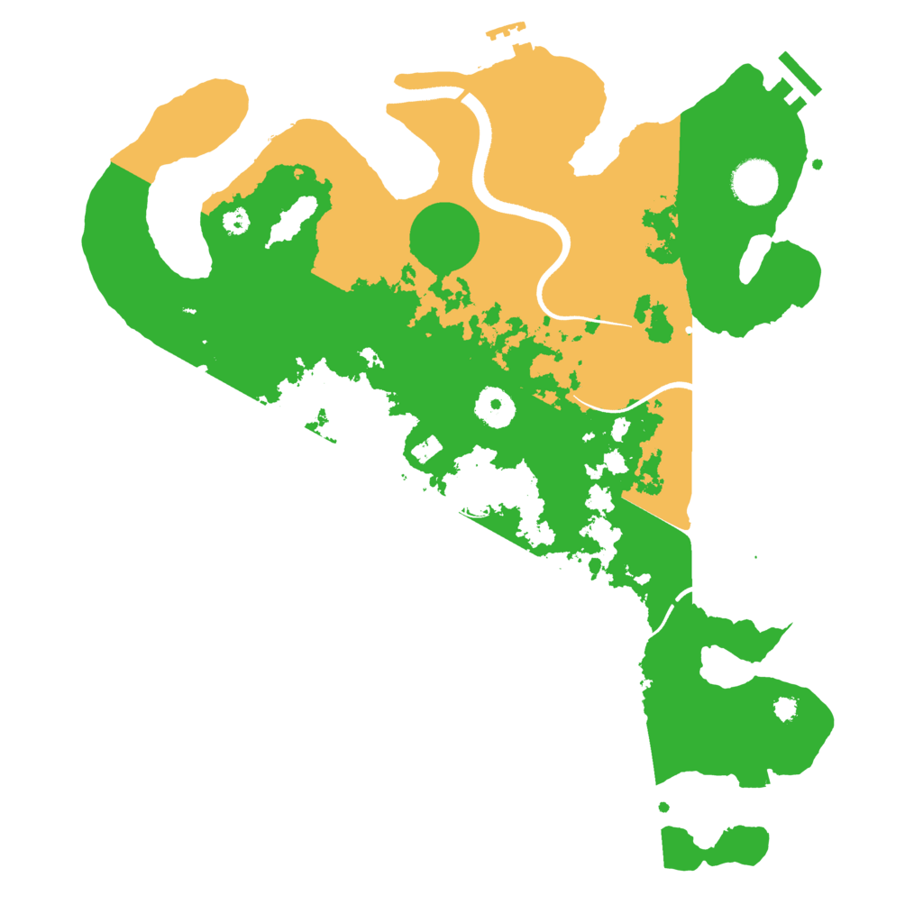 Biome Rust Map: Procedural Map, Size: 3500, Seed: 2130