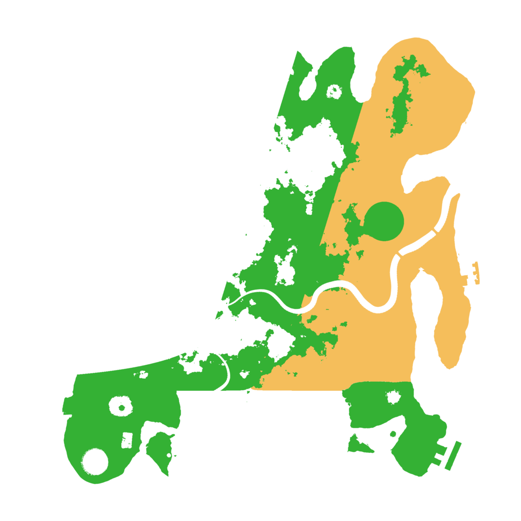 Biome Rust Map: Procedural Map, Size: 3500, Seed: 1897723313